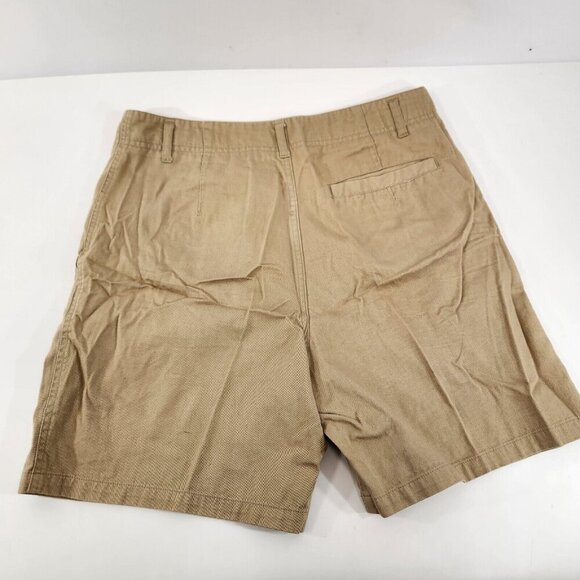 Gotcha Khaki Chino Shorts Mens Size 30 Vintage 100% Cotton Casual 80s Beige - Picture 6 of 9